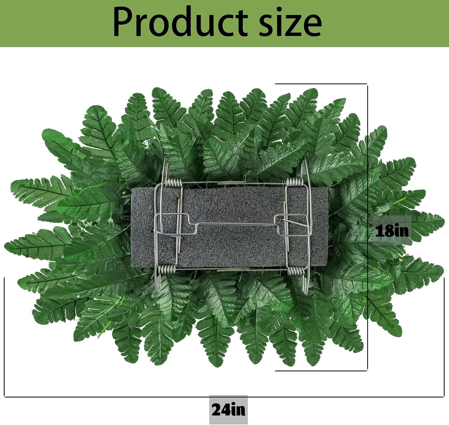 Cemetery Headstone Flower Saddle -Outdoor Grave Decorations ，Mixed of Artificial