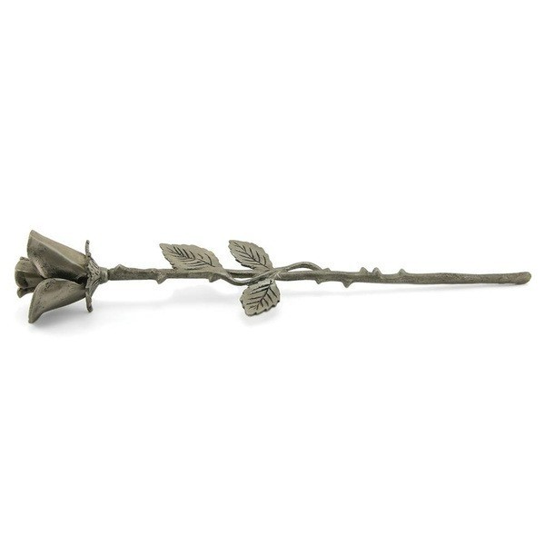 New, Solid Brass Pewter Threaded Rose Keepsake Funeral Cremation Urn For Ashes