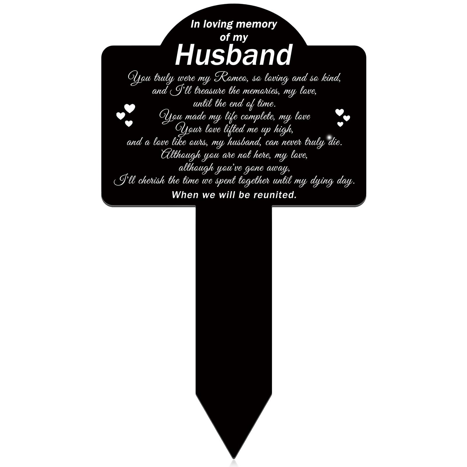 Cemetery Grave Decorations Acrylic Memorial Stakes for Remembrance Gifts
