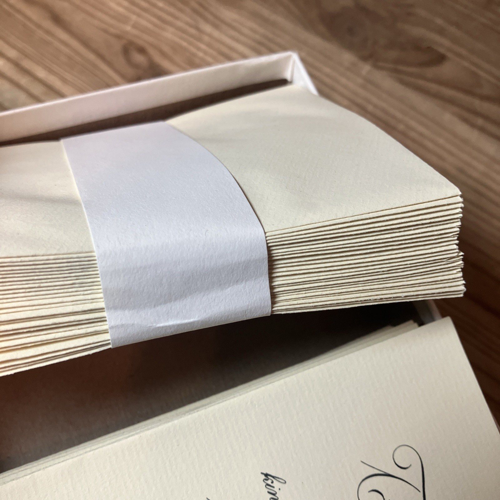 VTG Box 25 Sympathy Reply Blank Inside White Cards w/ Envelopes Funeral Thank U
