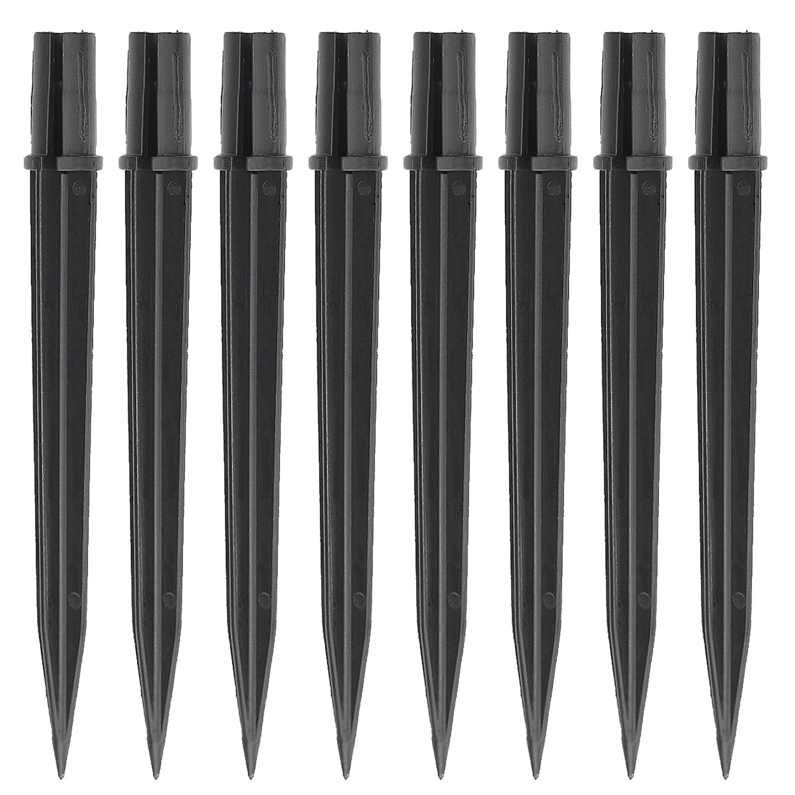 Solar Light Stakes Replacement 8 Pack Reinforced Ground Spikes for Garden
