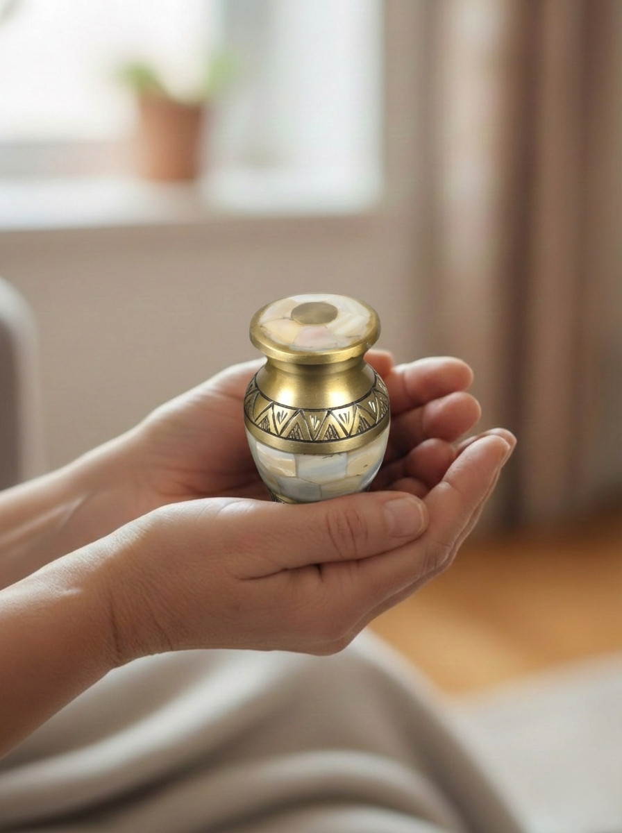Keepsake Urn for Human Ashes 3 x 2 x 2 Inches- Small Cremation Urn