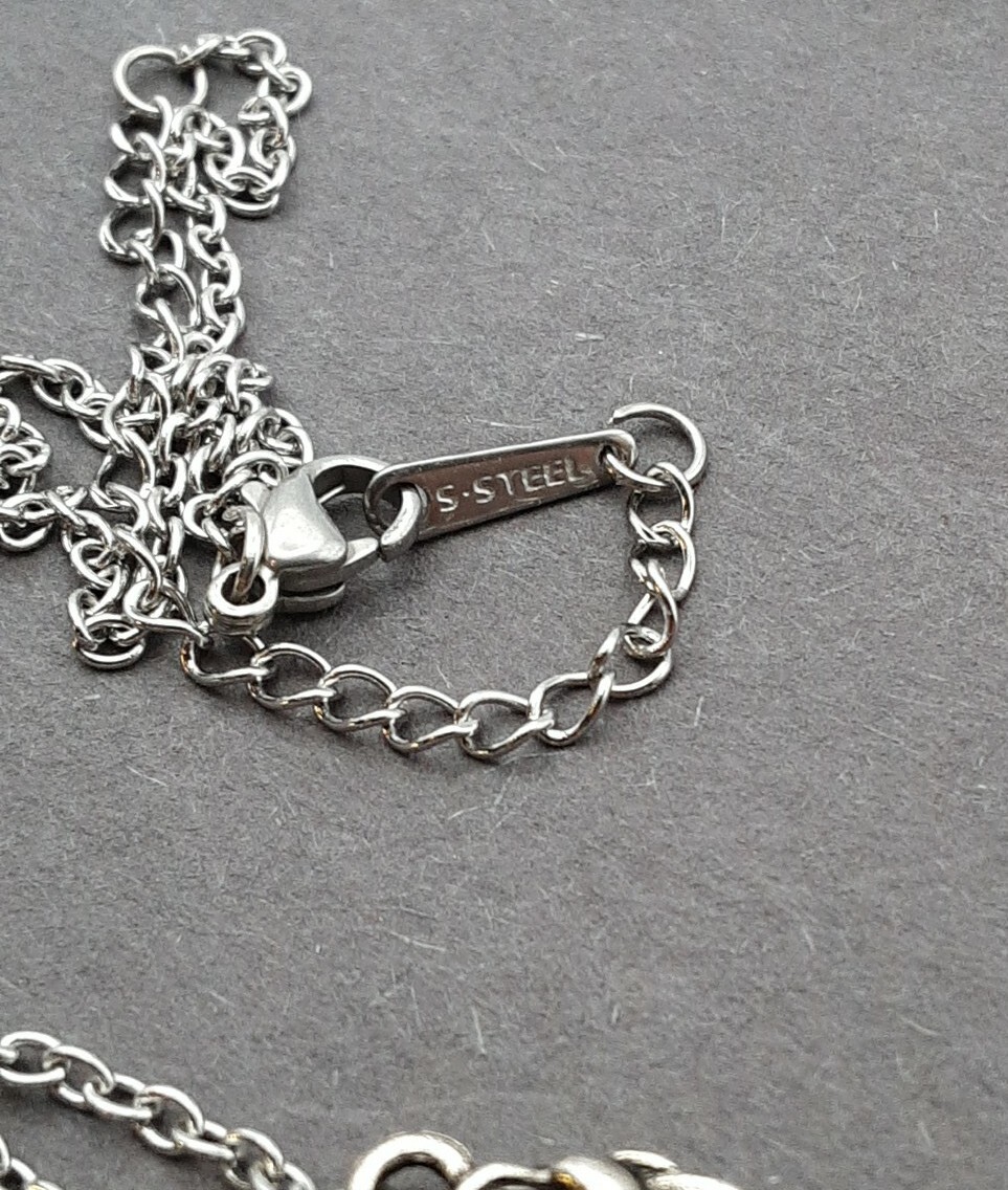 Steel Memorial Urn Pendant Necklace Cremation Jewelry for Ashes Heart Wings
