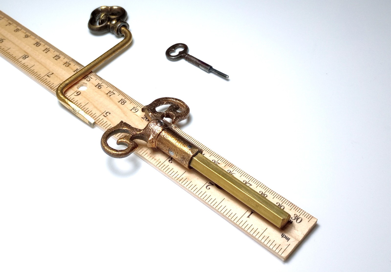 Brass Pocket / Crank Casket Key (Read description)