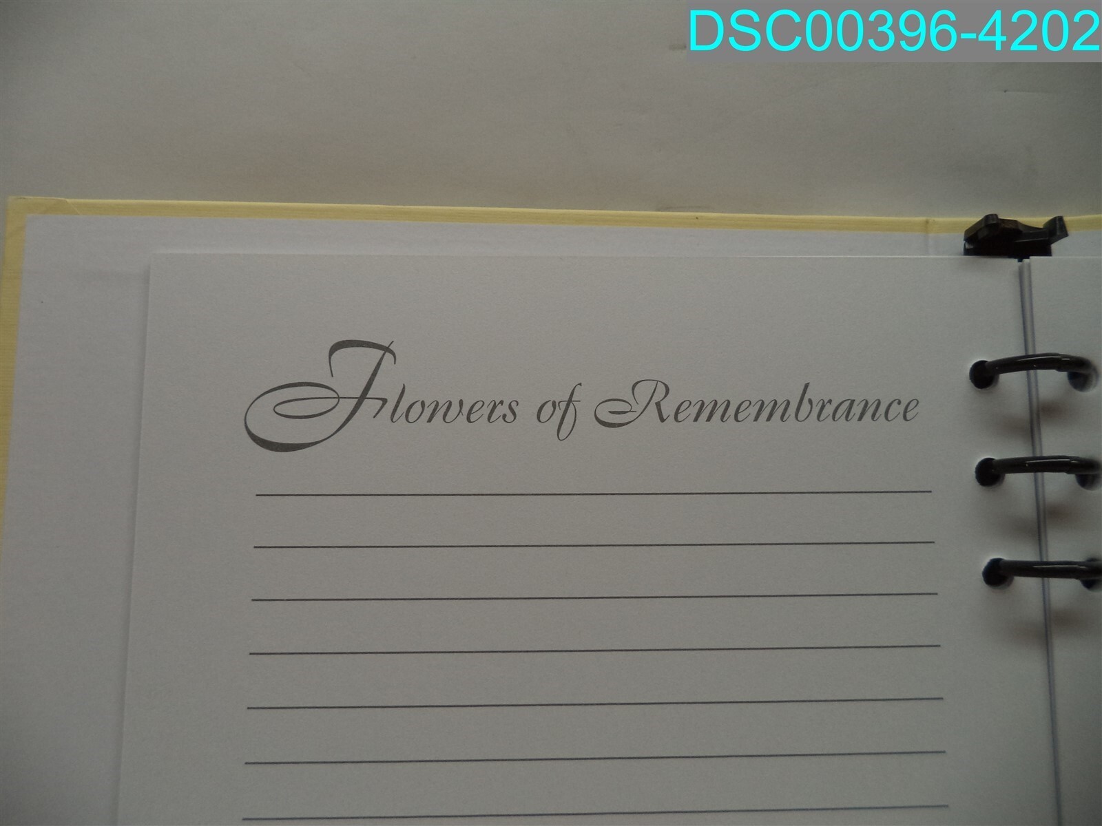 QTY=11: ECONOMY GOLD STAMPED IN MEMORY YELLOW REGISTER BOOK 10-020