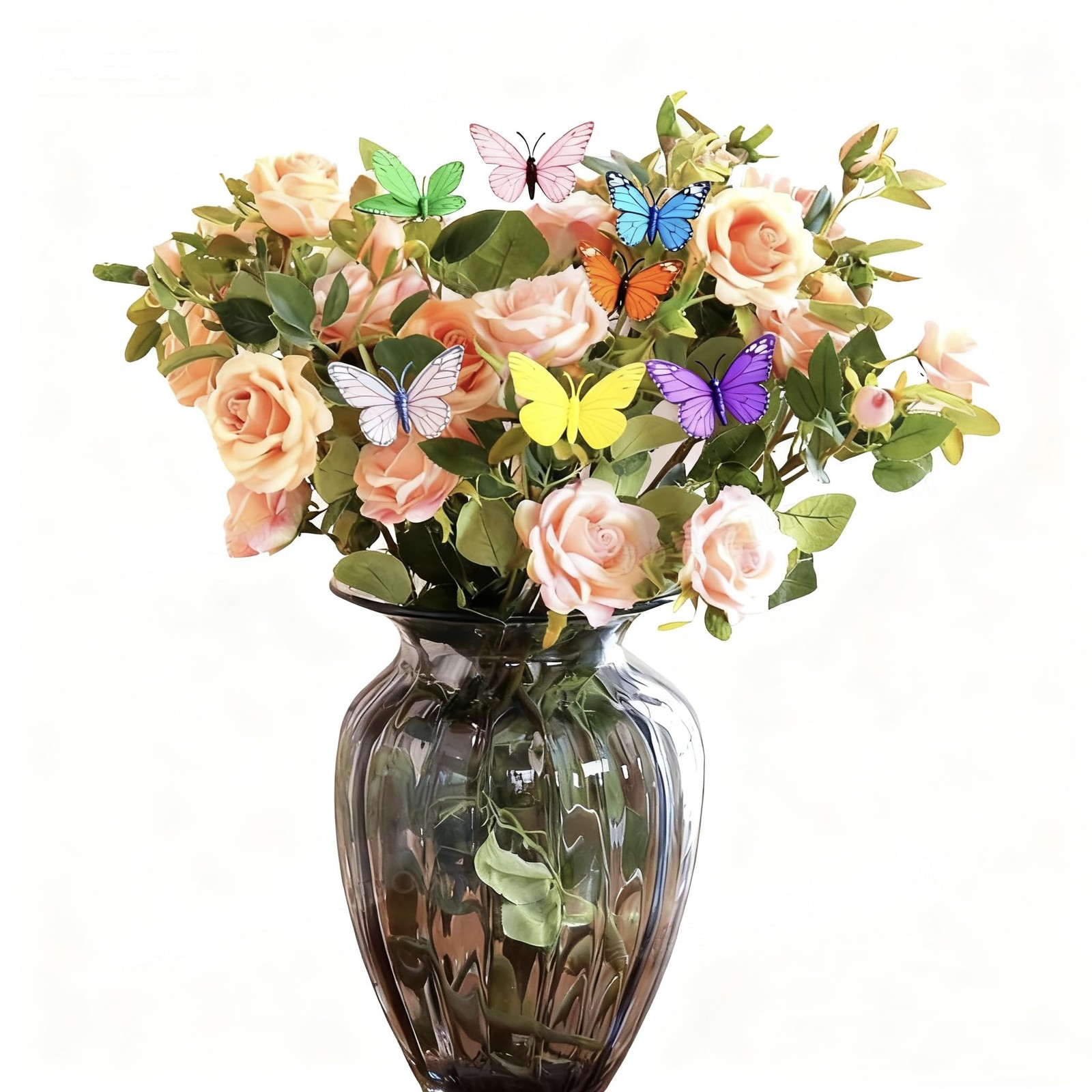 24PCS Butterfly Garden Stakes Waterproof Outdoor Yard Art for Flower Beds