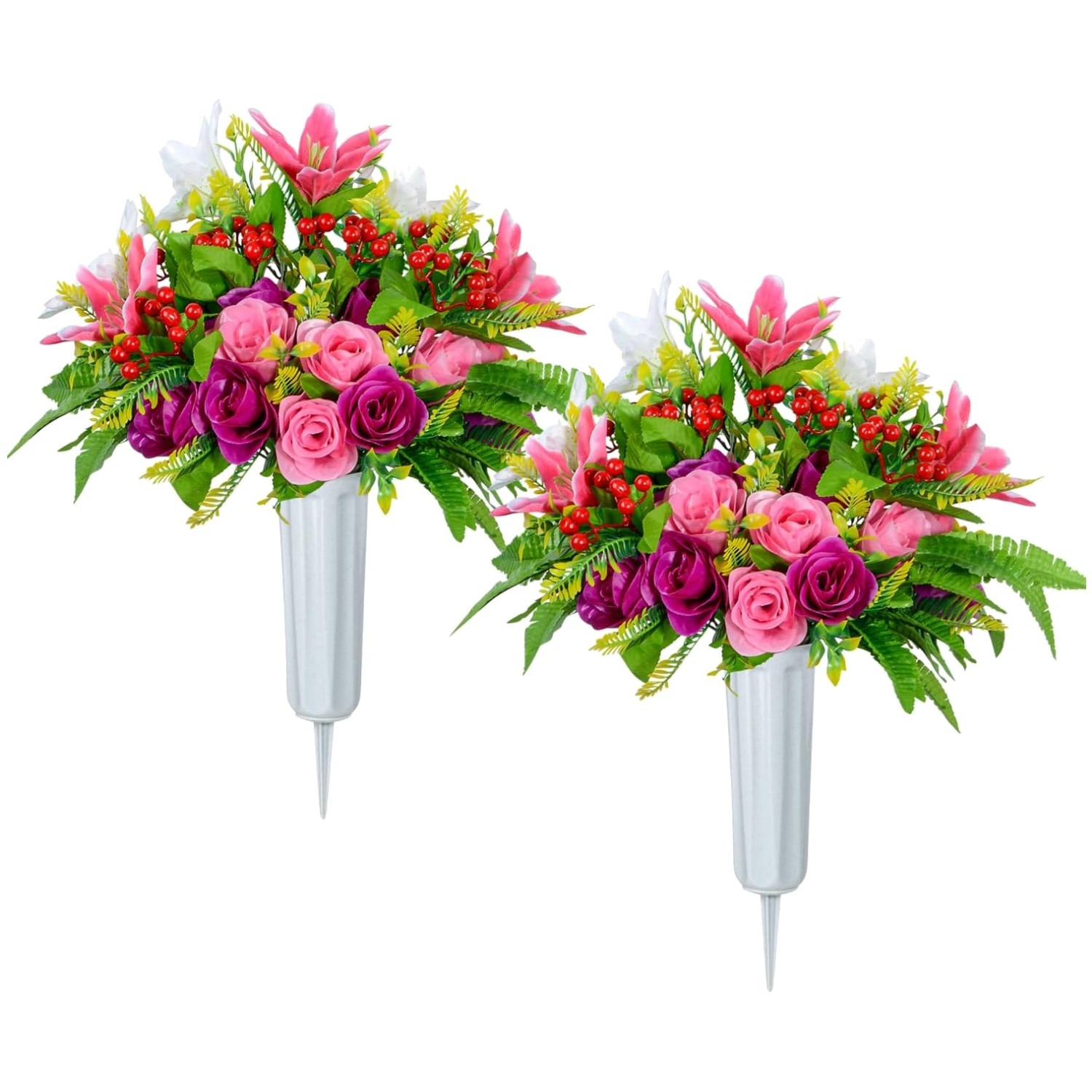 Memorial Grave Flowers for Cemetery Decoration