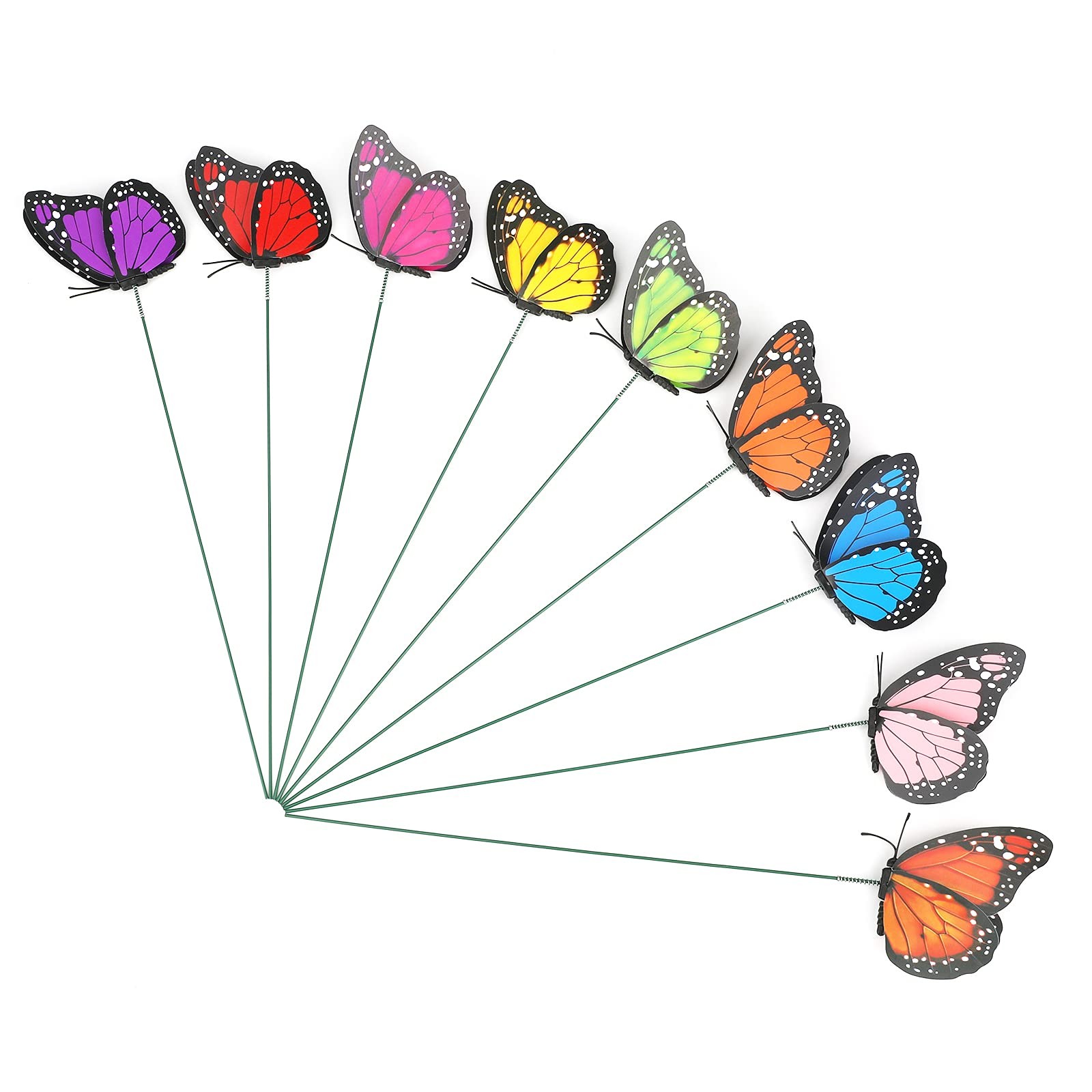 Colorful Butterfly Garden Stakes 27 Pcs Yard Ornaments for Patio Decor
