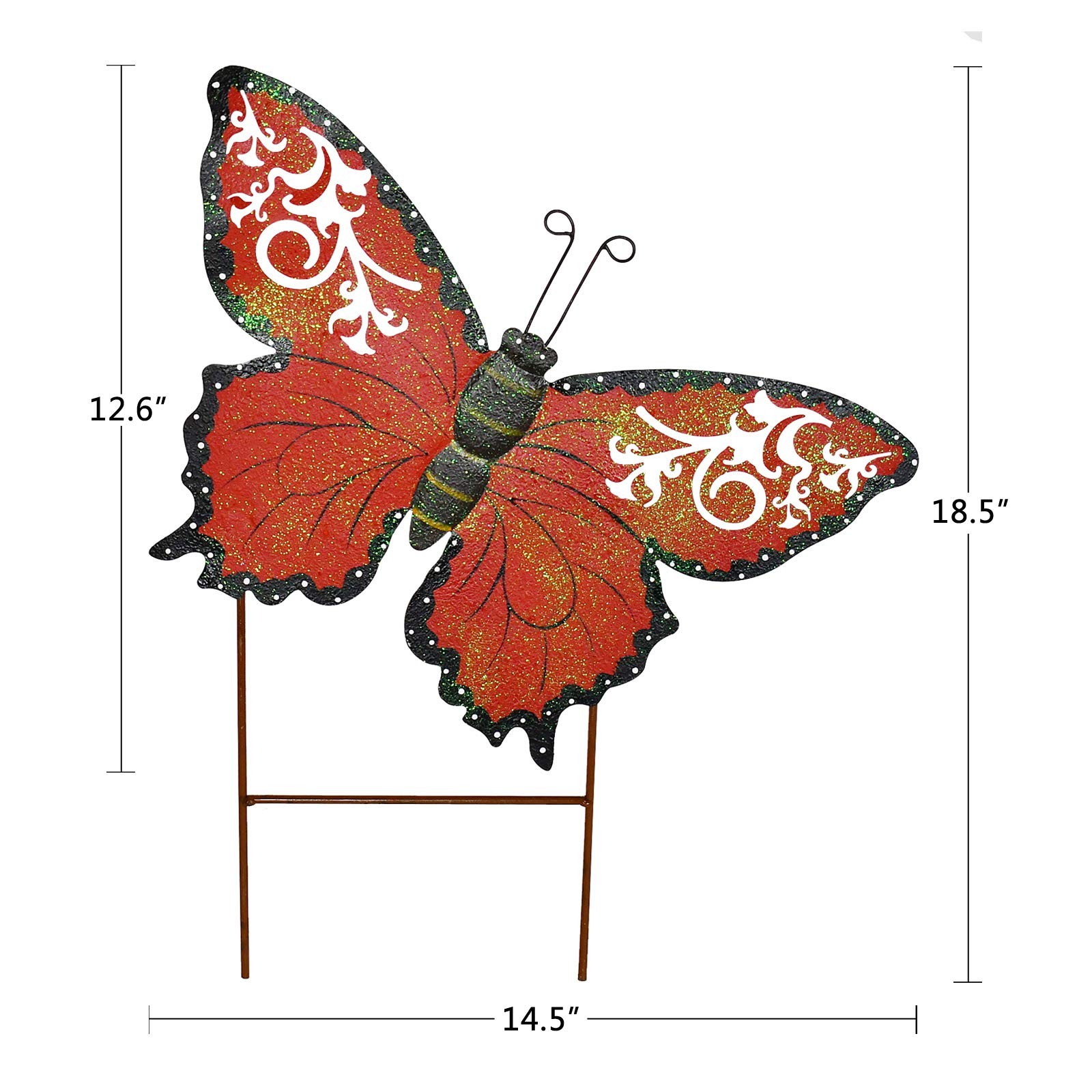 Butterfly Garden Stake Decorative Butterfly Yard Stake, Cute Insect Decor Met…