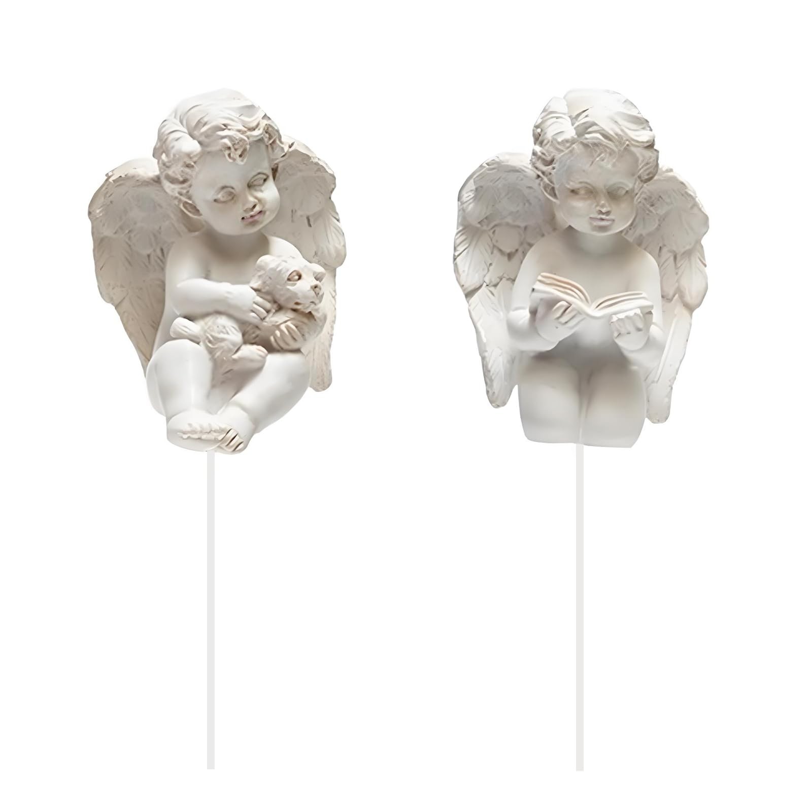 Decorative Angel Garden Stakes Mini Statues for Flower Pot Decoration
