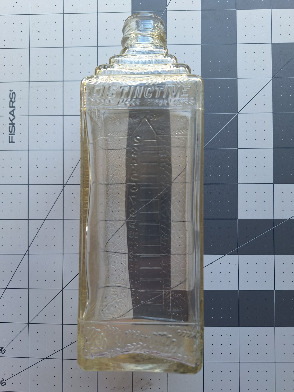Esco Distinctive Embalming Fluid Glass Bottle Antique Vintage 8 Inch