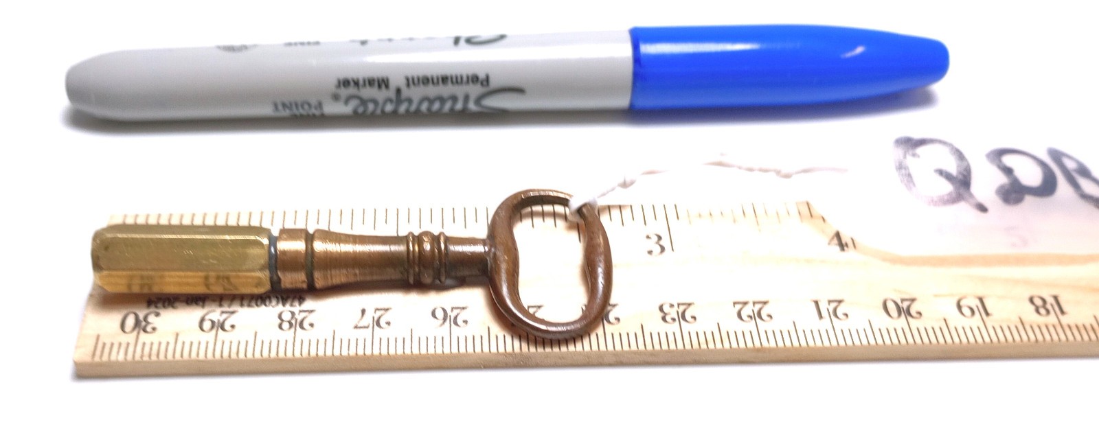 Brass Pocket Casket Key / Keychain Coffin Key