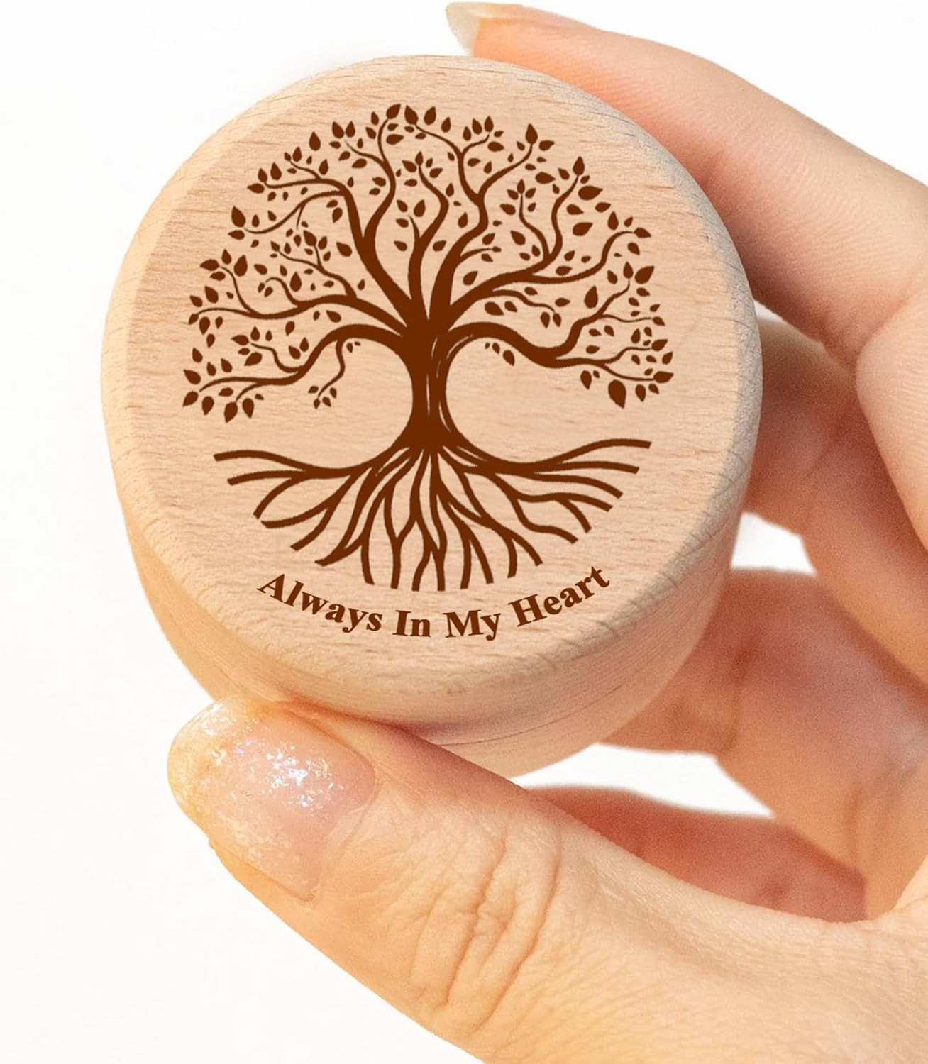 Small Wood Urn for Human Ashes, Tree of Life Wooden Box Urns for Ashes – Biodegr