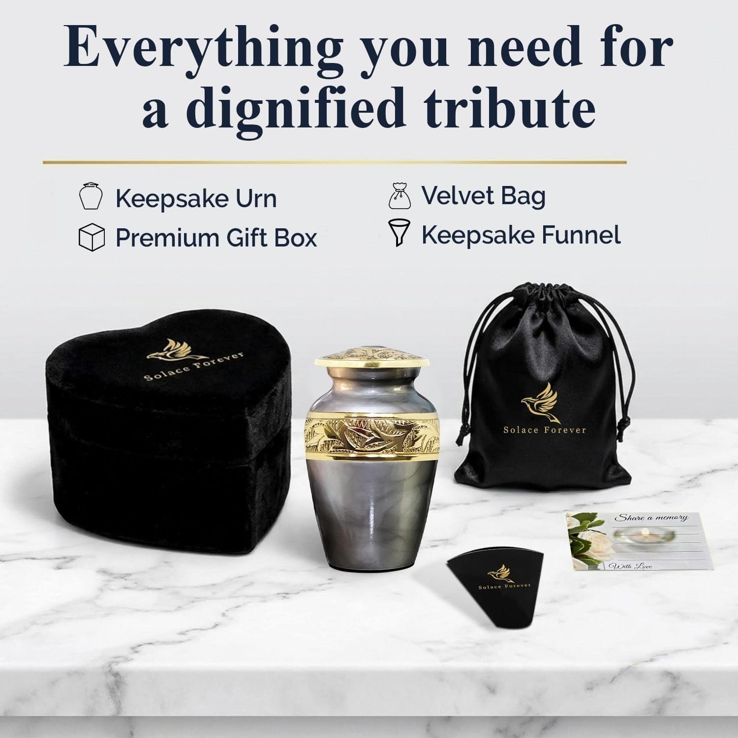 Small Urn for Ashes Adult Male & Female – Miniature Urns for Human Ashes Keepsak