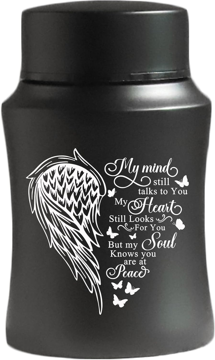Stainless Steel Mini Cremation Urn – 4.5 Inches Small Keepsake Urn for Human Ash