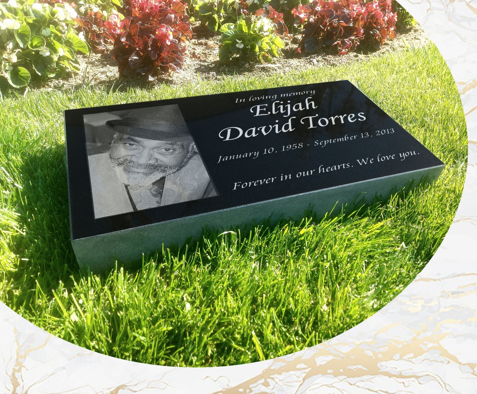 Personalized Memories: 24x12x4 Inch Deep-Engraved Granite Headstone