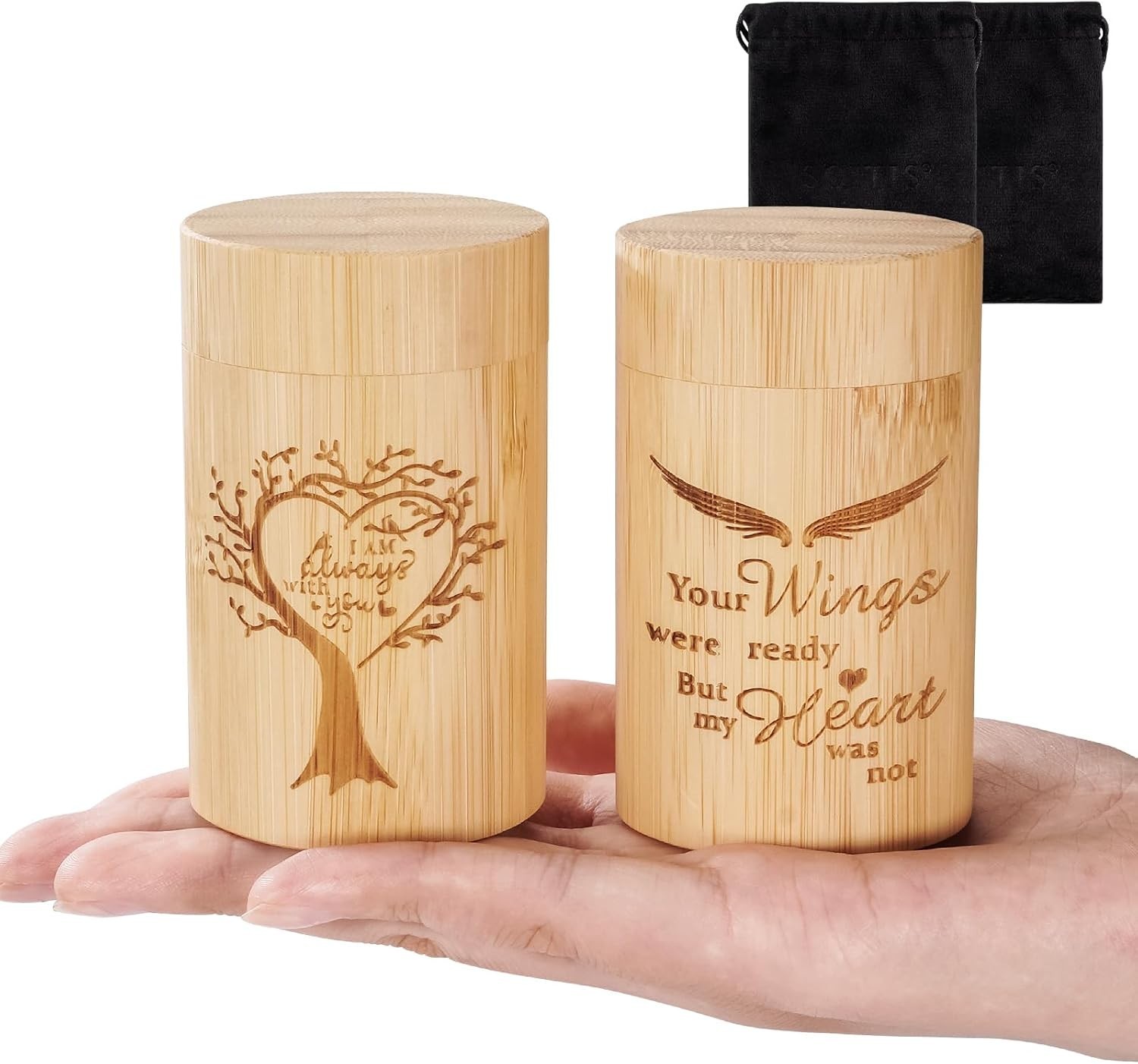 Small Urns for Human Ashes Keepsake Set of 2, Memorial Urns for Human Ashes, …