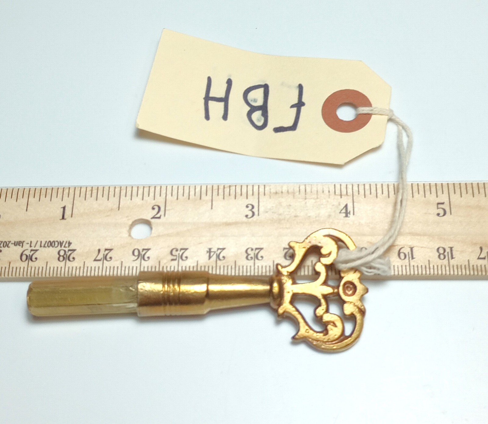Brass Pocket Casket Key / Coffin Key