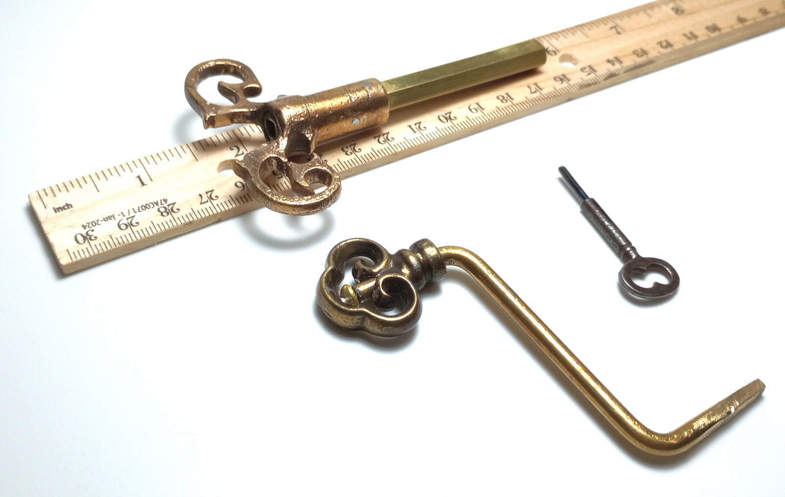 Brass Pocket / Crank Casket Key (Read description)