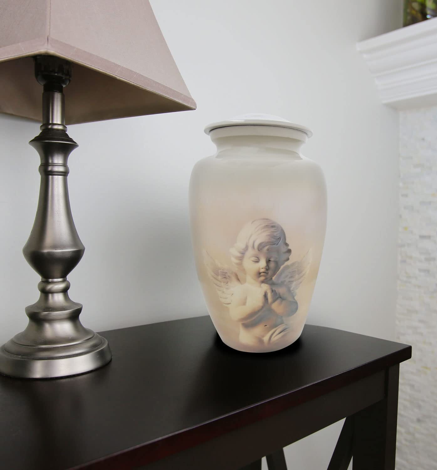 Honorary Memorials Angel’s Blessing Cremation Urn for Human Ashes – Bag Included