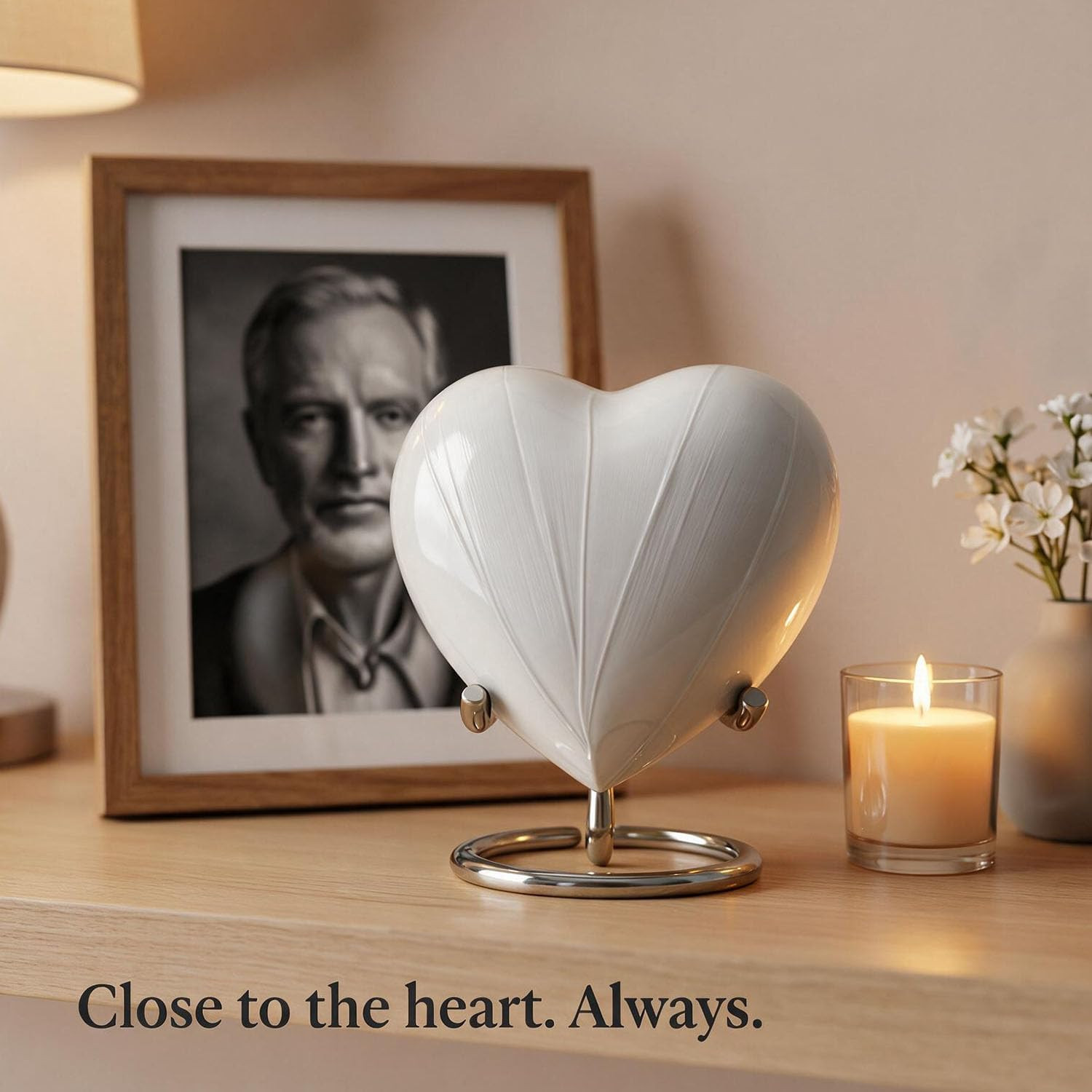 Small Urns for Human Ashes Keepsake – Heart Urn for Men & Women – Mini Urns with