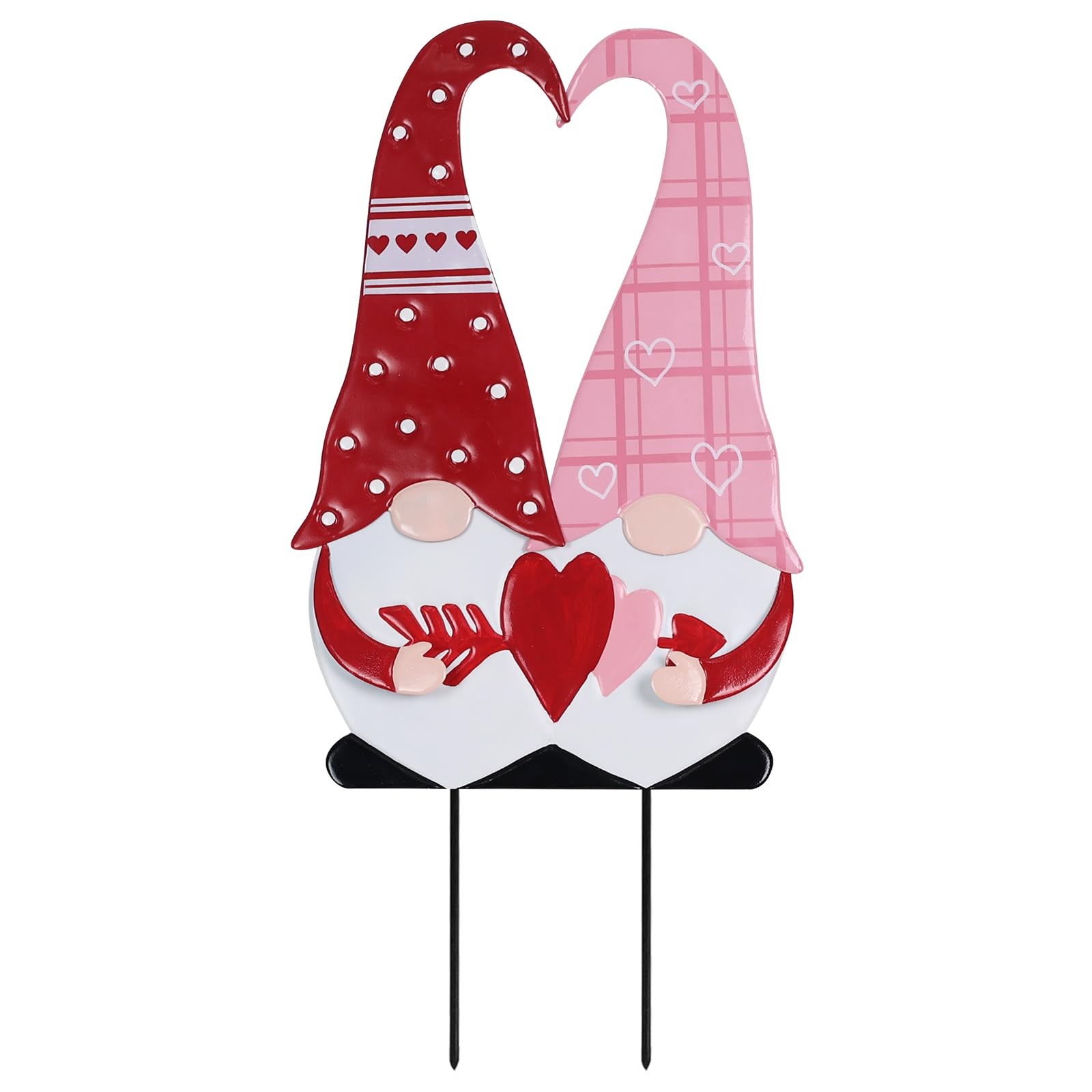 Valentines Day Decorations Outdoor, Red Pink Gnomes Decorative Garden Stakes …