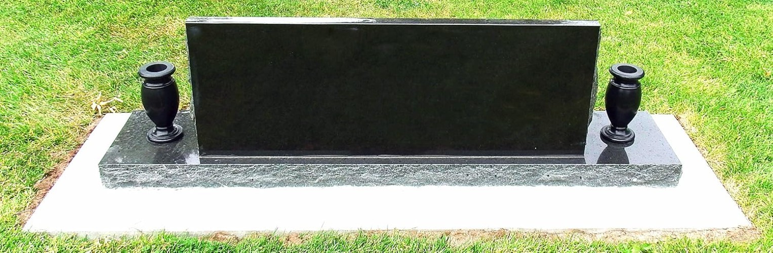 Weather-Resistant Memorial Flower Holder – Secure Pink Granite Vase for Graves