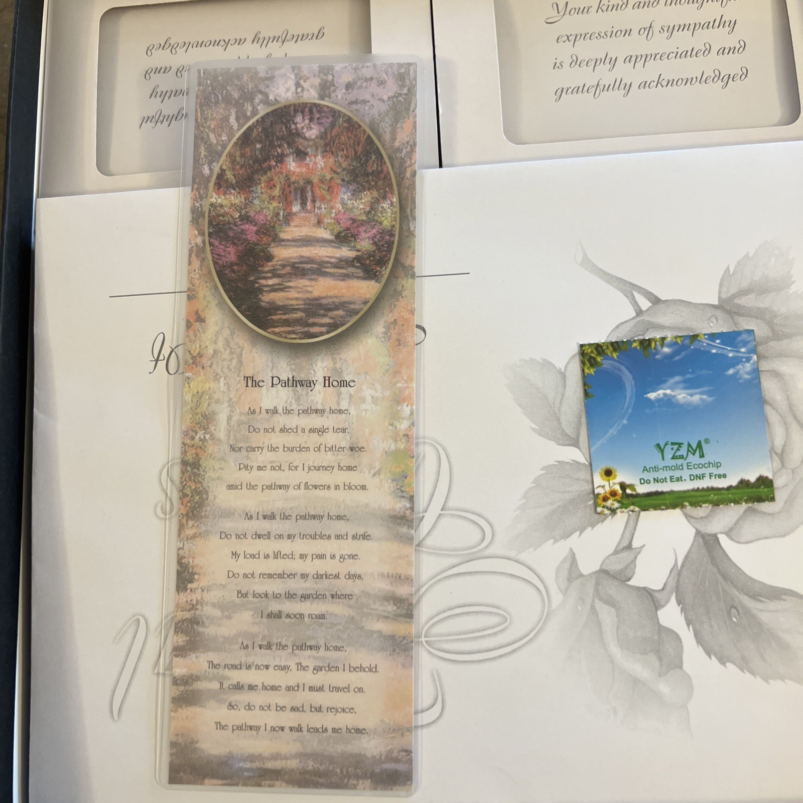 Funeral Guest Book Memories Cards W/ Envelope Box Set