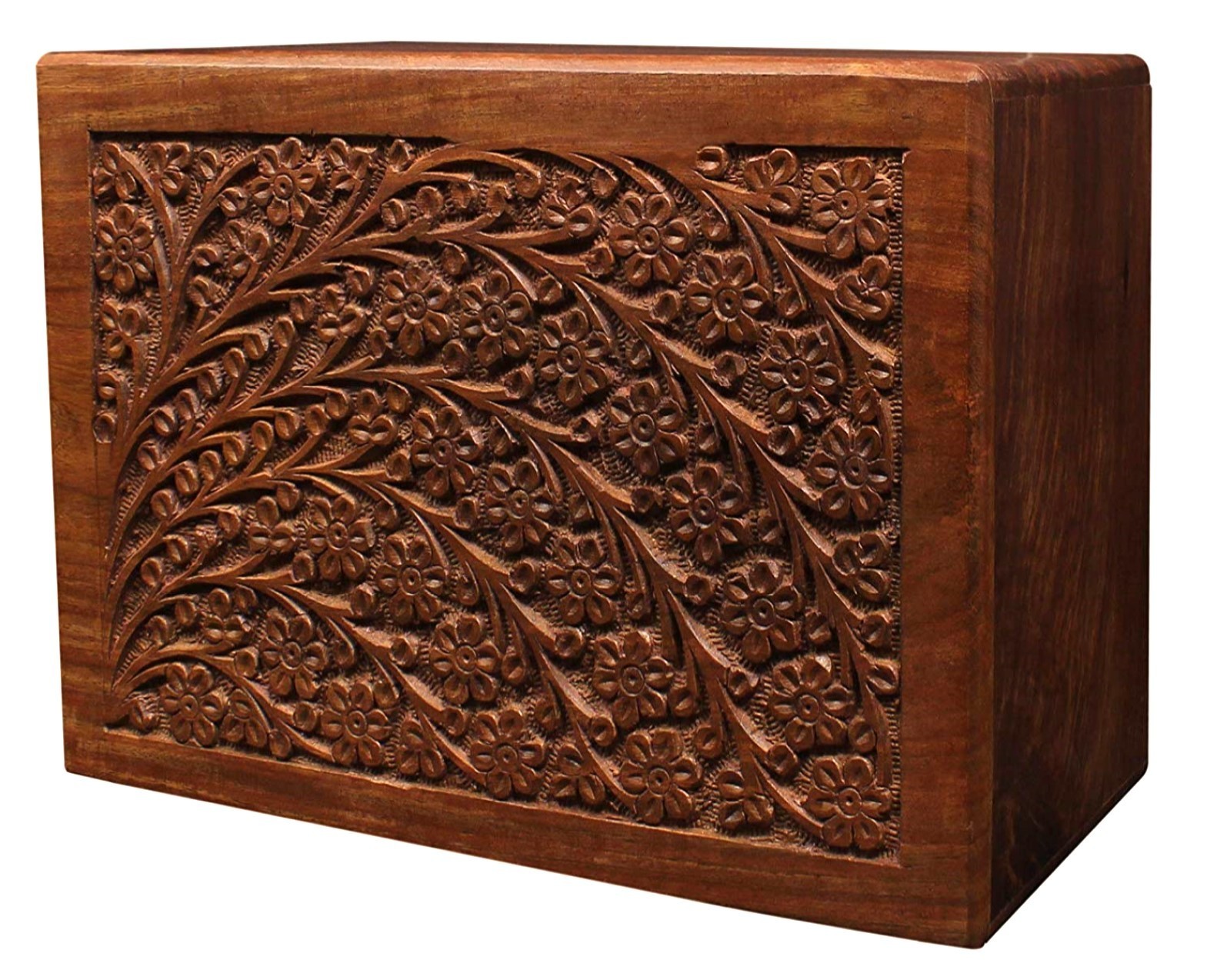 Cremation Urn for Human Keepsake Ashes Burial Memorials Wood Funeral Box Large