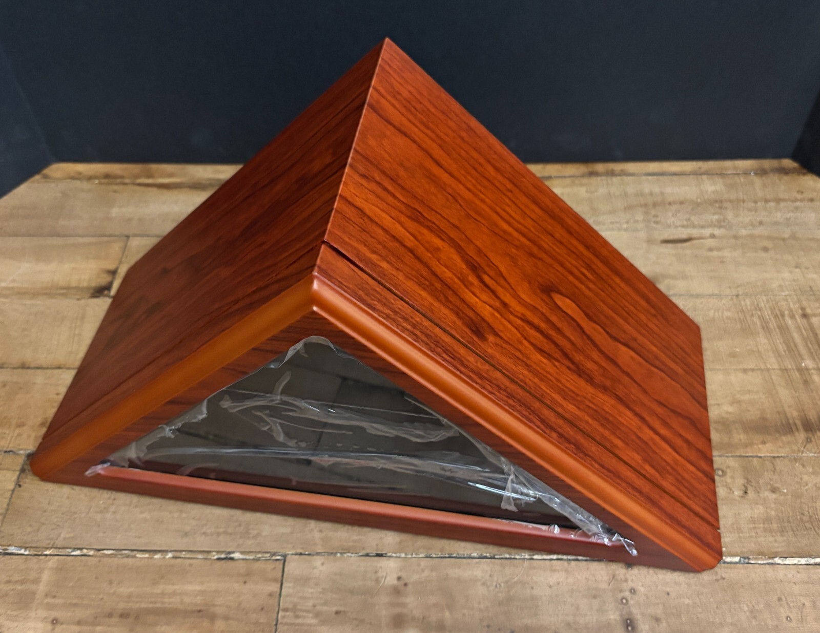 Memorial Flag Case Burial Display Box w/ cremains cremation remains compartment