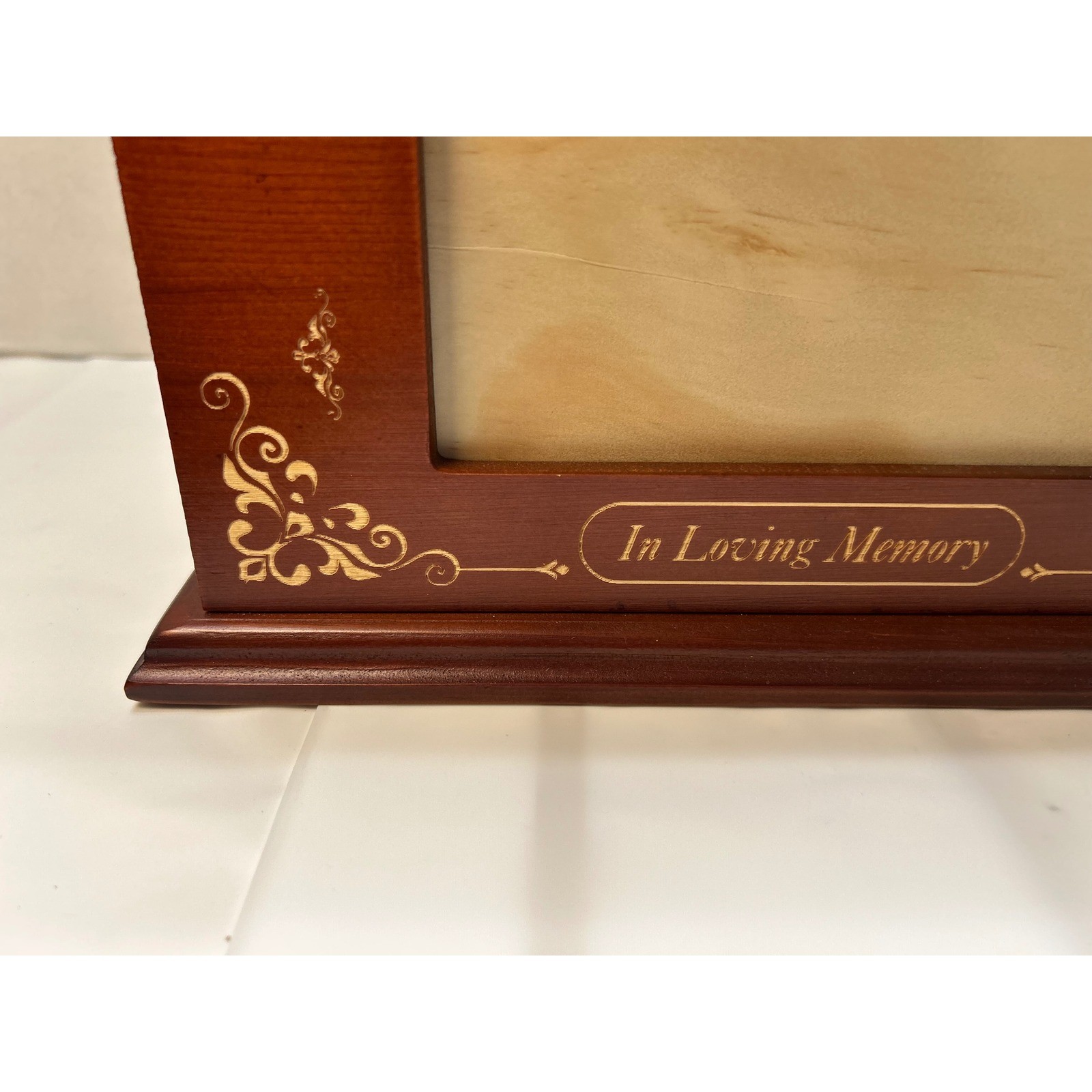 Wooden Tree of Life Memorial Urn with Photo Frame In Loving Memory Cherry Wood
