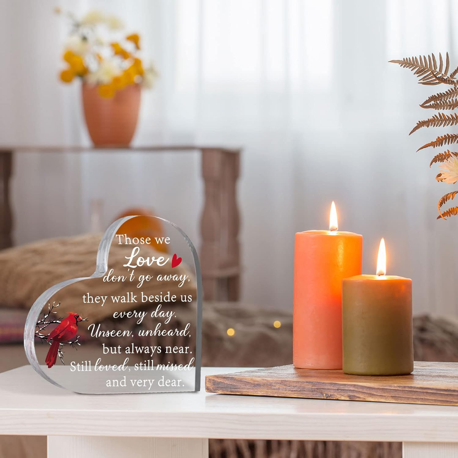 Memorial Gifts for Loss of Father Mother Red Cardinal Memorial Bereavement