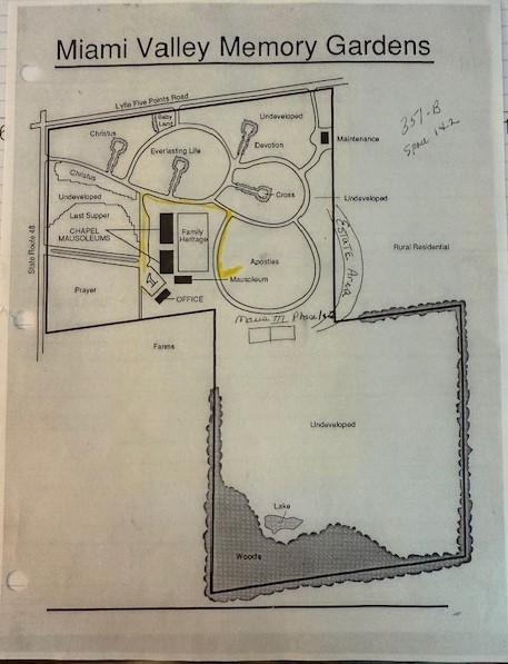 2 Cemetery plots, Centerville Ohio, Miami Valley Memory Gardens, Apostles