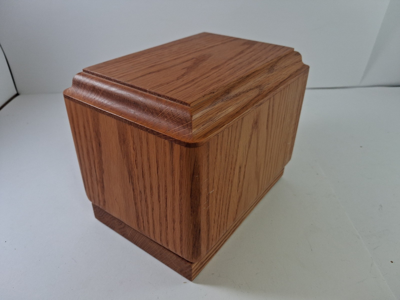Wooden Cremation Urn Box For Human or Pet Ashes Duck Burned Pyrography