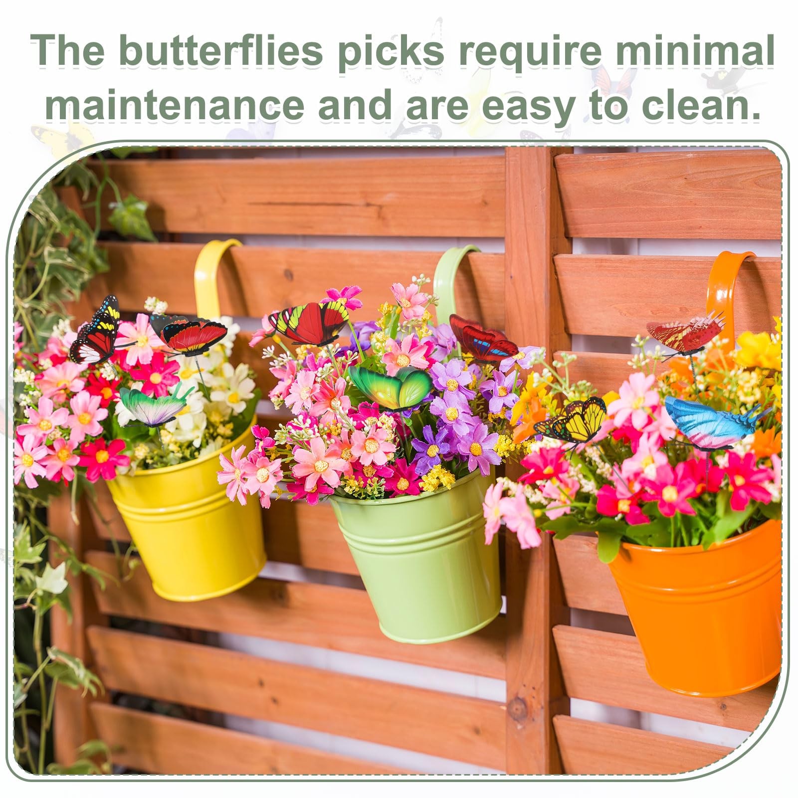 20pcs Butterfly Garden Stakes Waterproof PVC Decor for Indoor & Outdoor Use