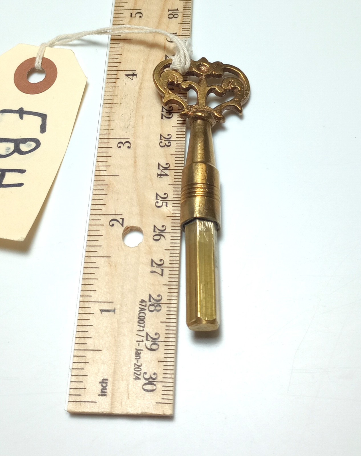 Brass Pocket Casket Key / Coffin Key