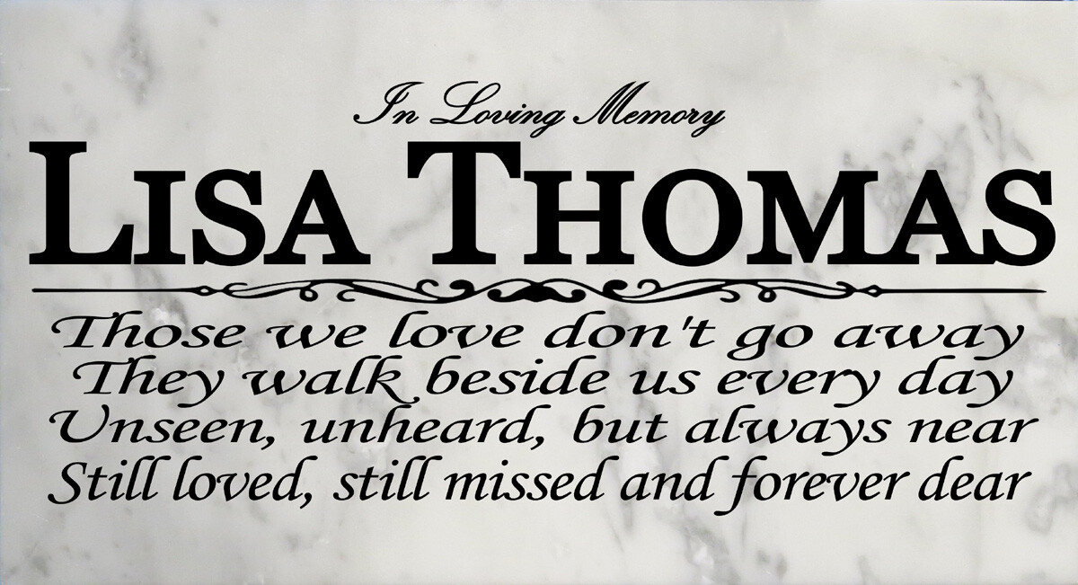 Personalized Memorial Stone In Loving Memory Gift Marble Remembrance Stone