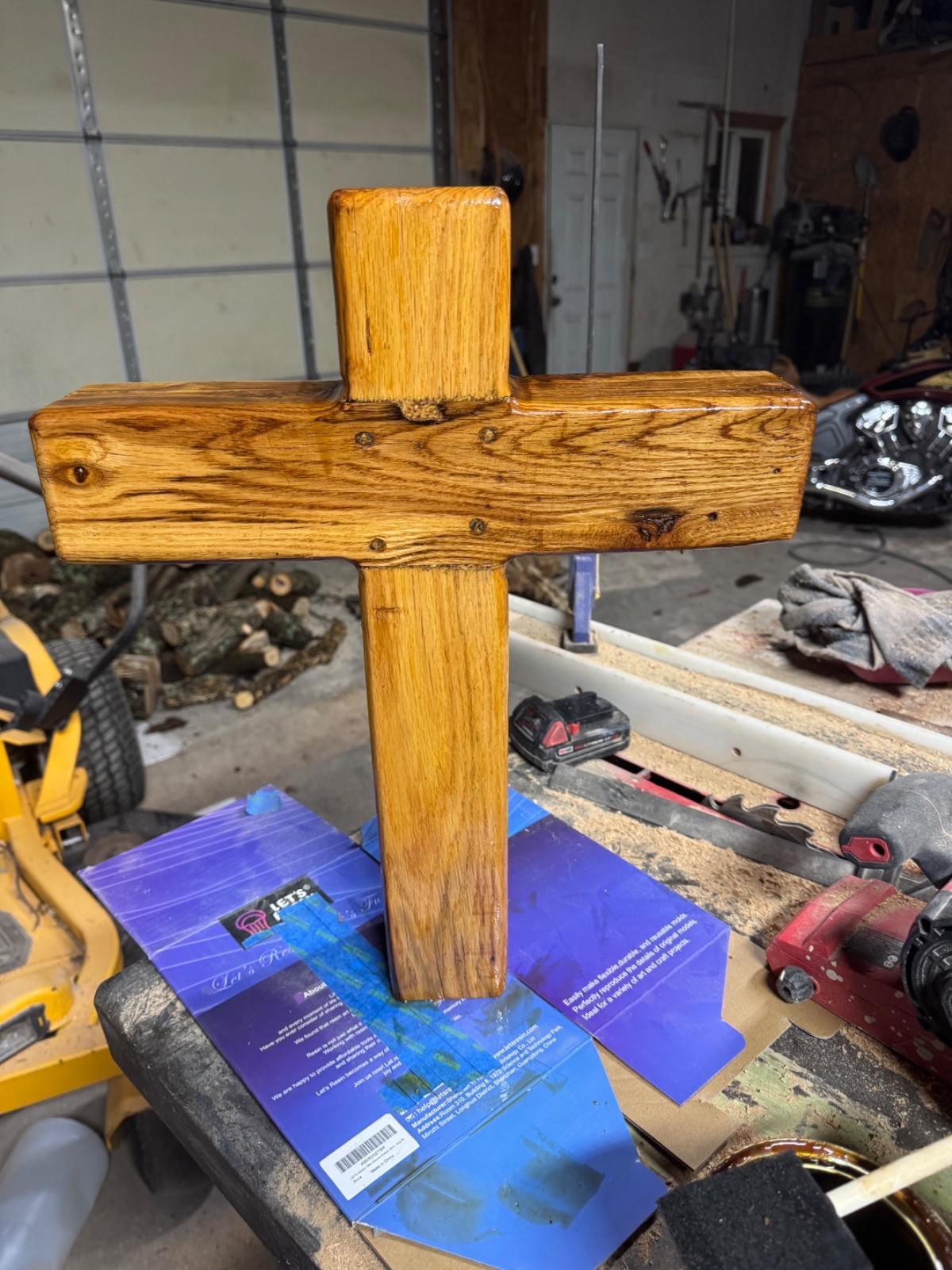 Epoxy coated custom graveside and roadside memorial crosses.