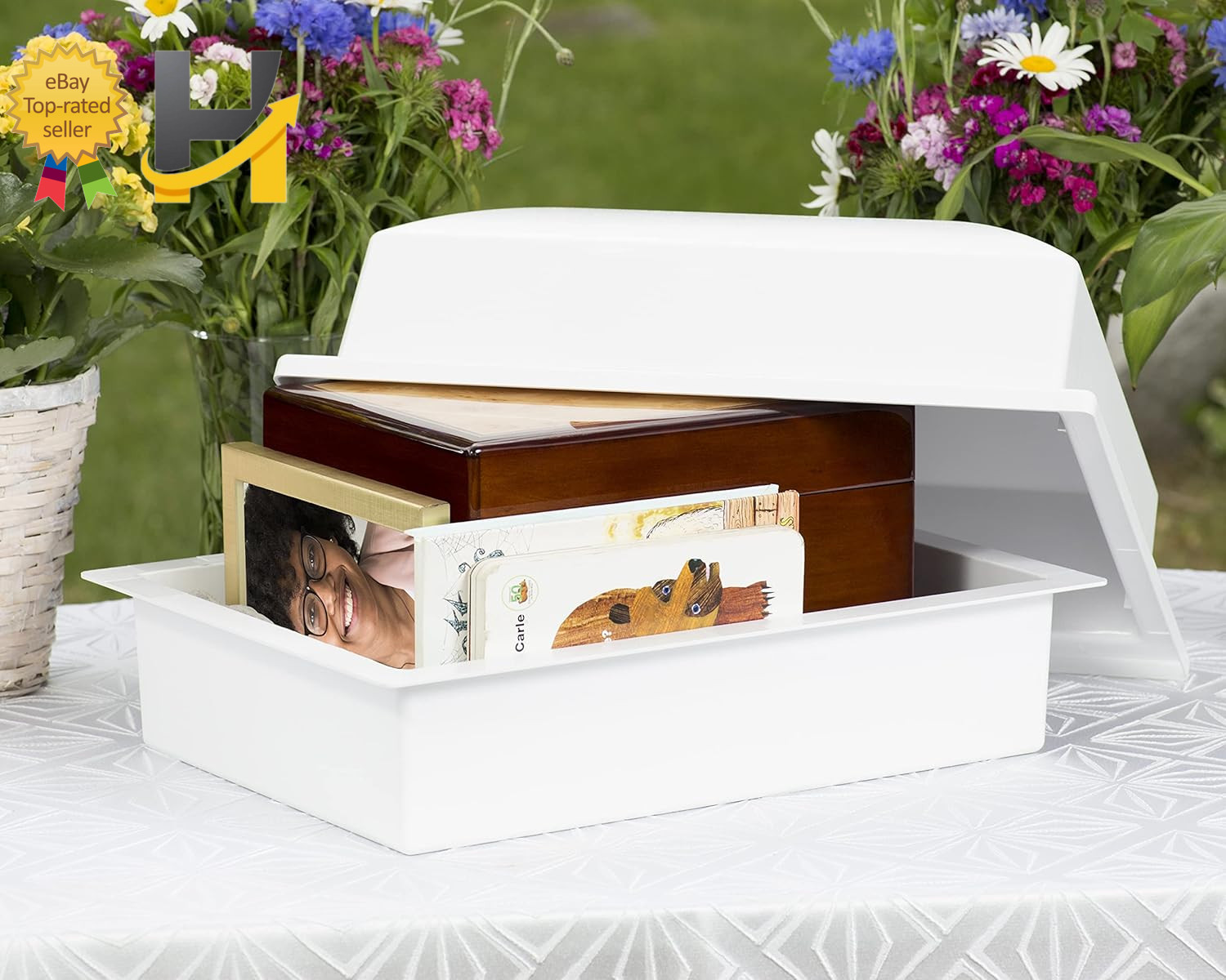 Recycled Urn Vault for Underground Burial Fortified Container to Cremation Urns