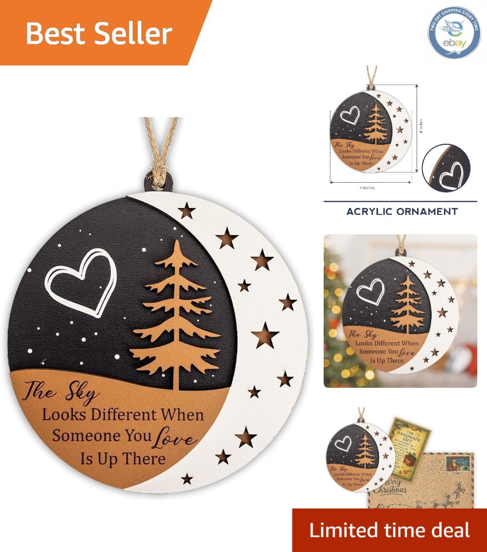 4-Inch Memorial Ornament – Tribute to Loved Ones, Thoughtful Bereavement Gift