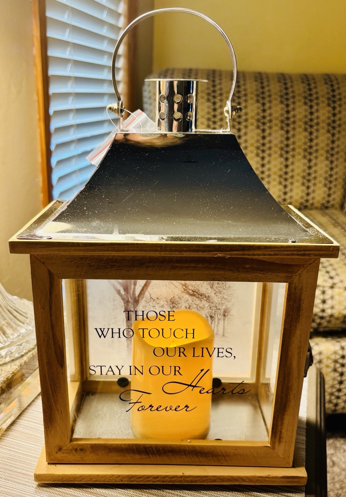 Memorial Remembrance Flickering Lighted Candle. New With Tags. General Loss