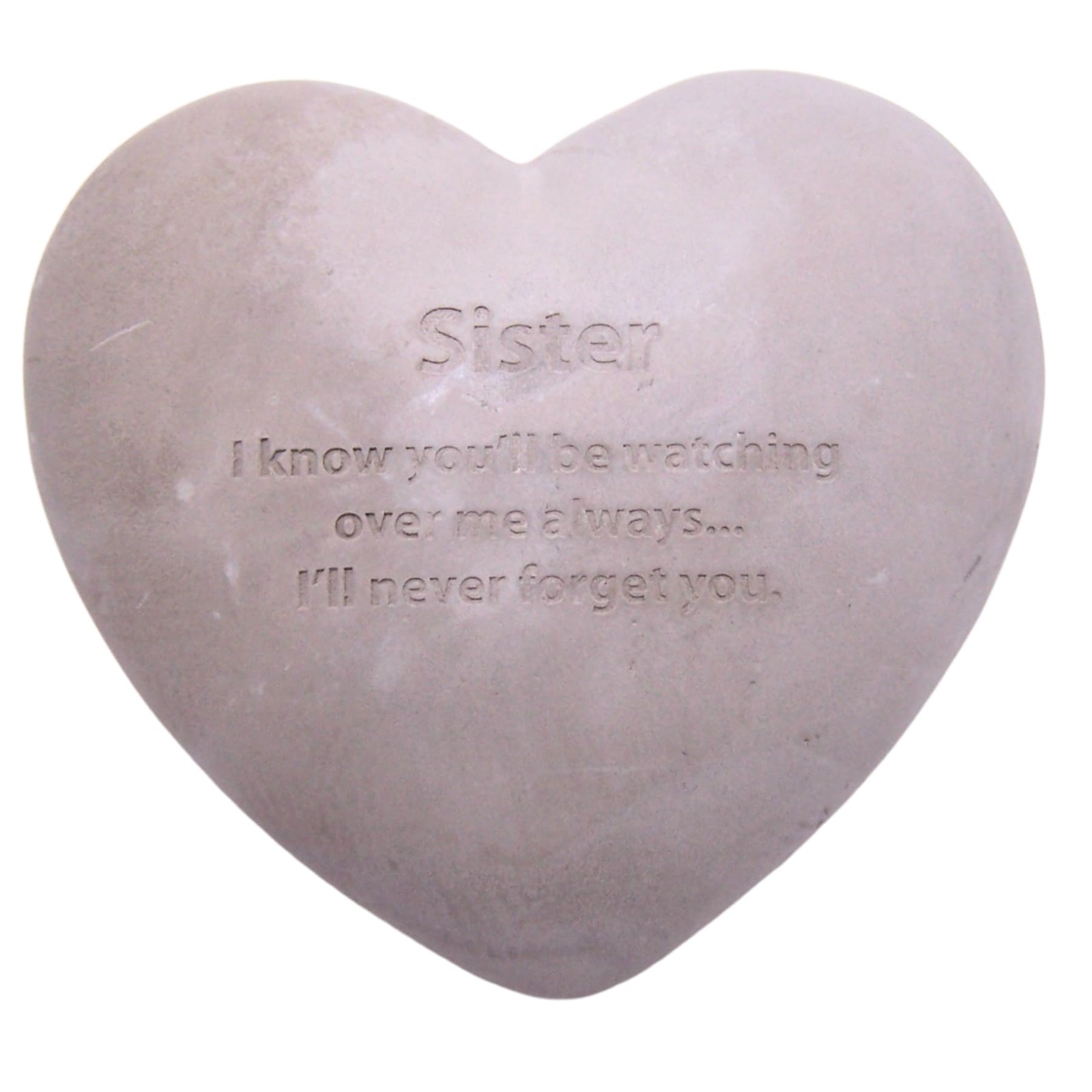 Heart Shaped Memorial Stone, Sympathy Gift, Remembrance Garden Accent, 6 Inch…