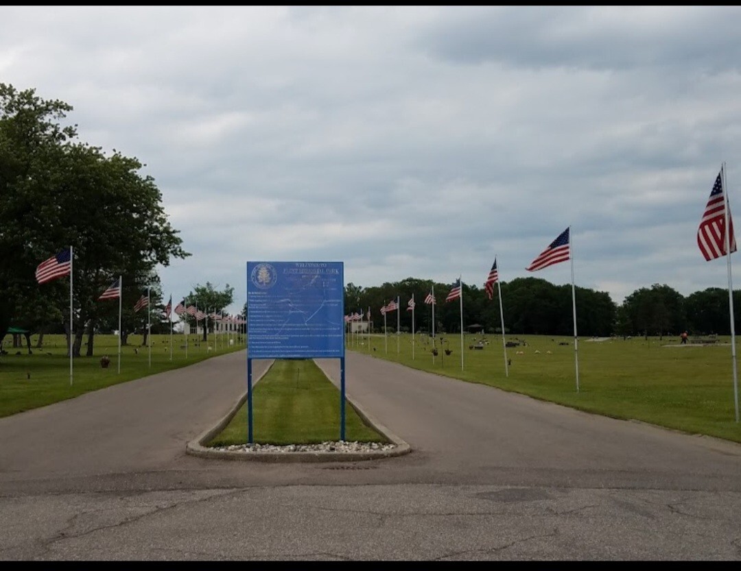 2 Side by Side Cementary Plots at The Flint Memorial Park Cementary in Flint, Mi