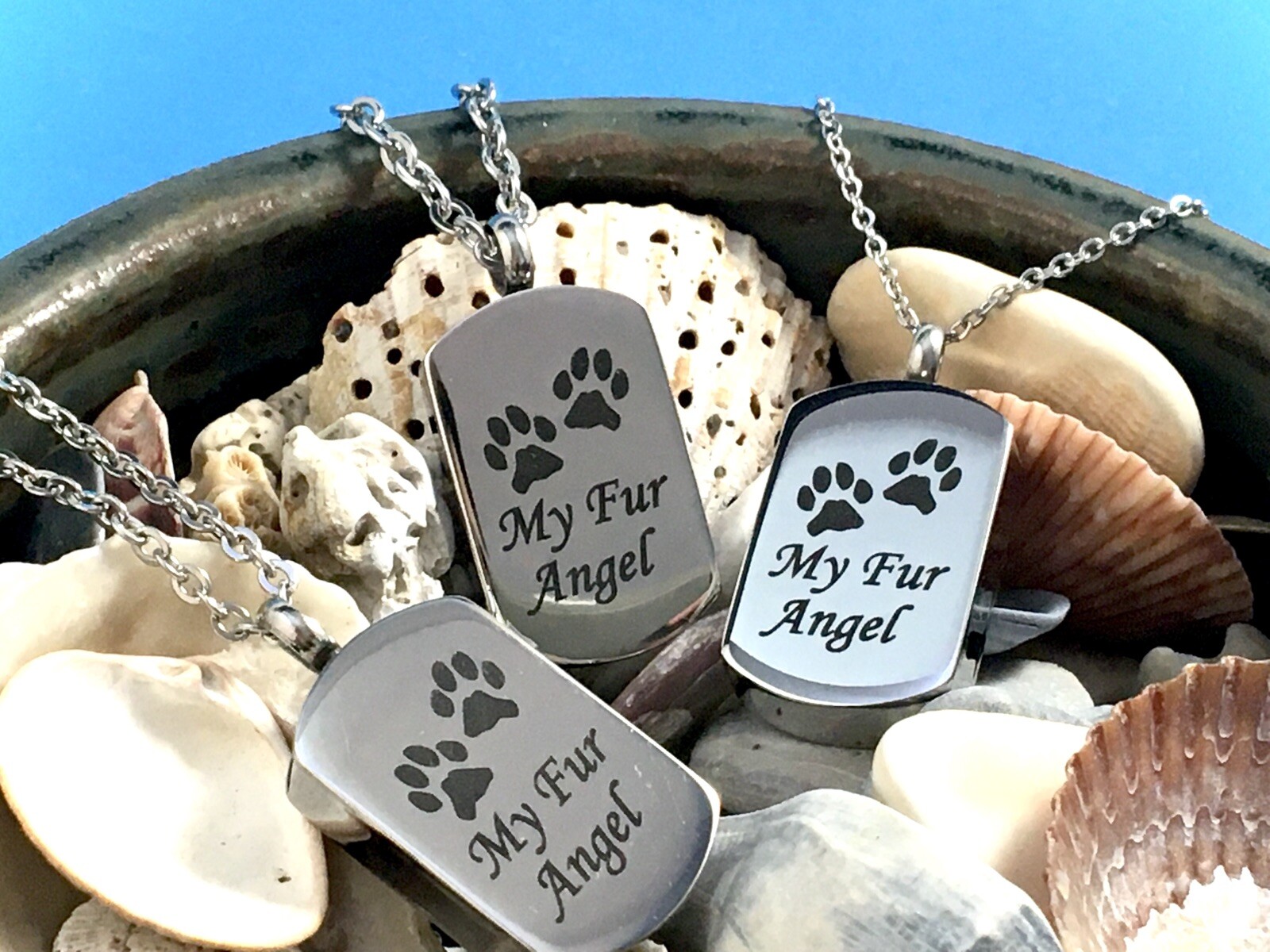 Keyring Urn .5″ Key Chain Pet Cremation Pendant Dog Cat Ash My Fur Angel Furbaby