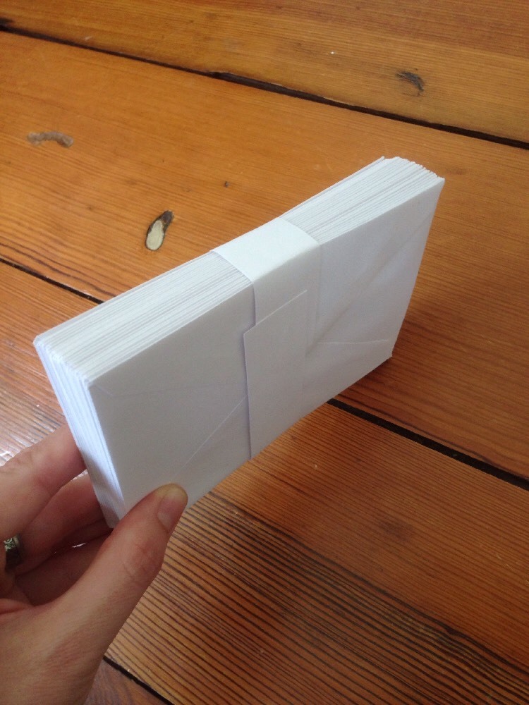 Box of 25 Sympathy Reply Blank Inside White Cards w/ Envelopes Family Friends