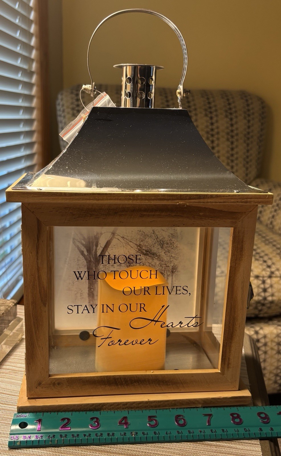 Memorial Remembrance Flickering Lighted Candle. New With Tags. General Loss