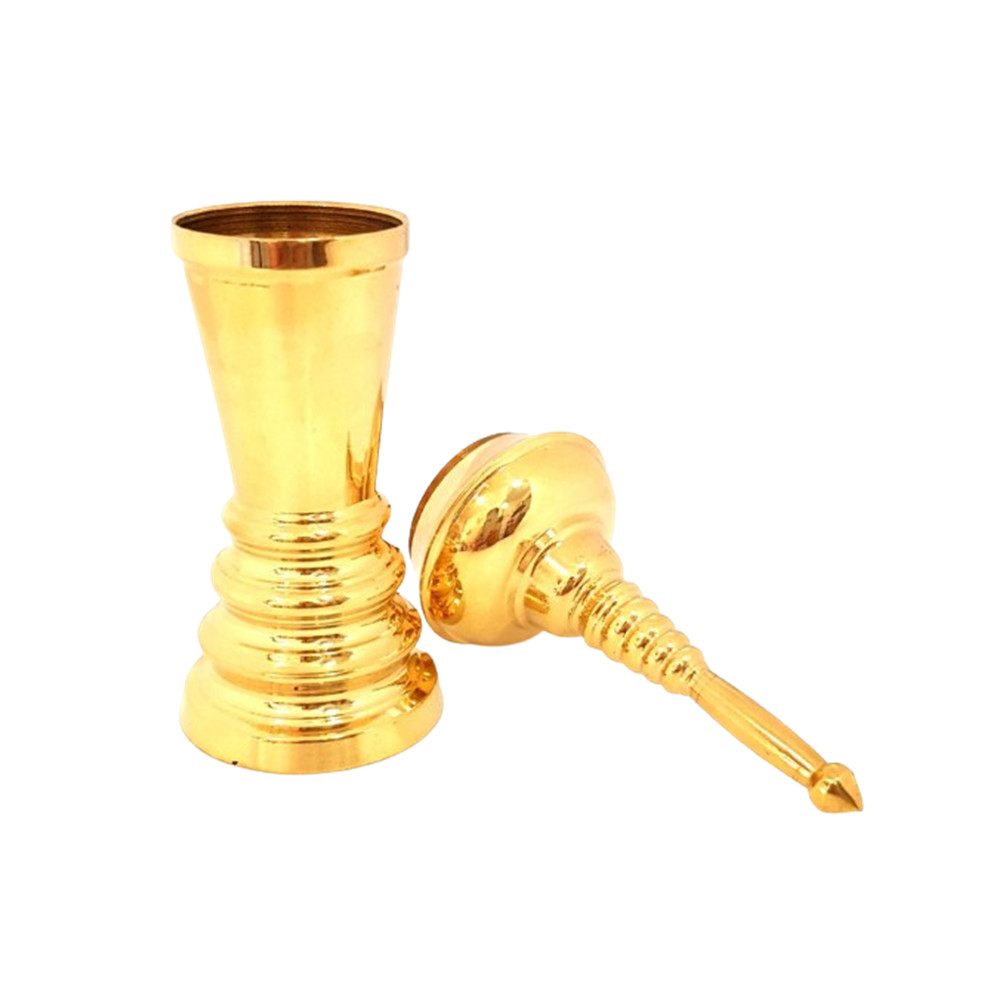 Cremation Urn Ashes Brass Urn 15″ Tall Style Screw Cap Thailand Handmade Durable