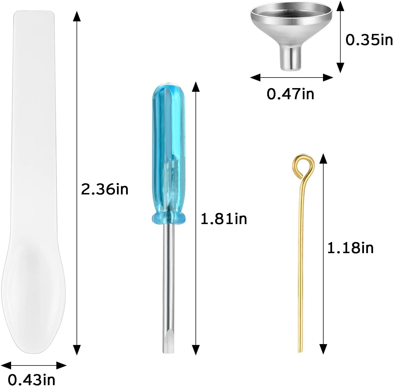 Mini Funnel Set for Cremation Jewelry Filling Kit for Urn Necklace Keepsake S…
