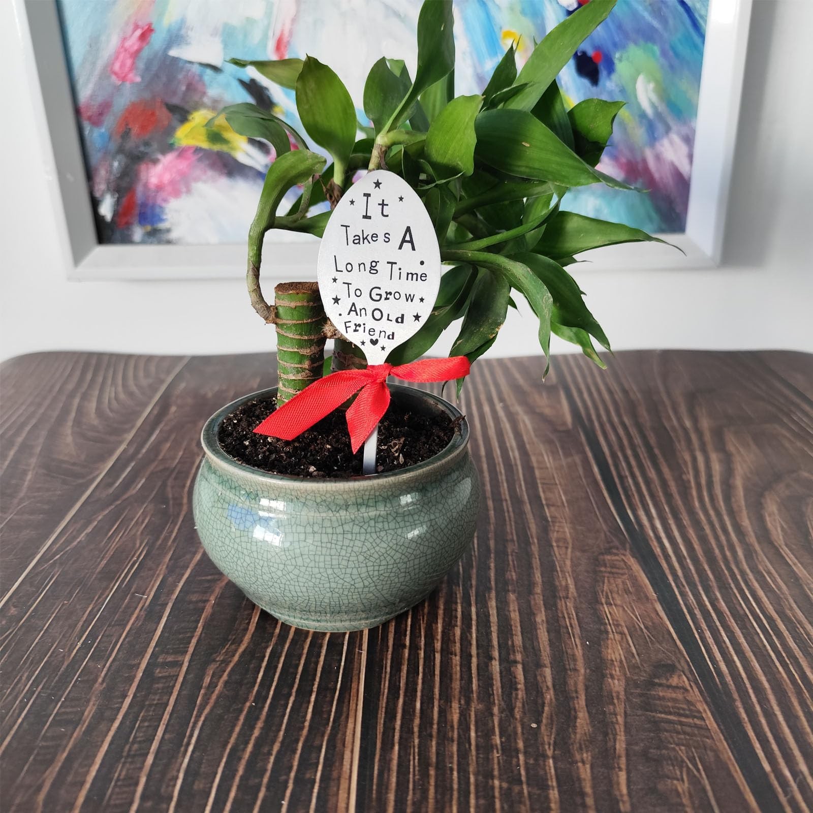 Metal Garden Marker Friendship Label Stake Creative Plant Spoon Tag Sign