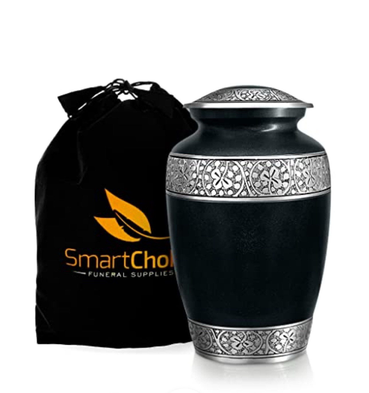 SmartChoice Aluminum SC-CB110 Classic Black 10.5″ Cremation Urn